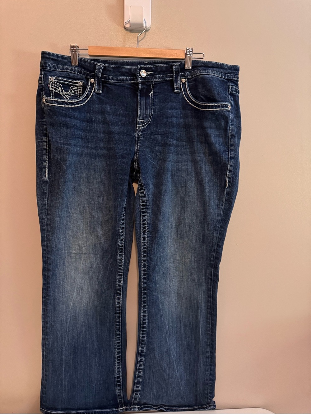Dark Wash Blue Women’s Jeans - Classic Straight